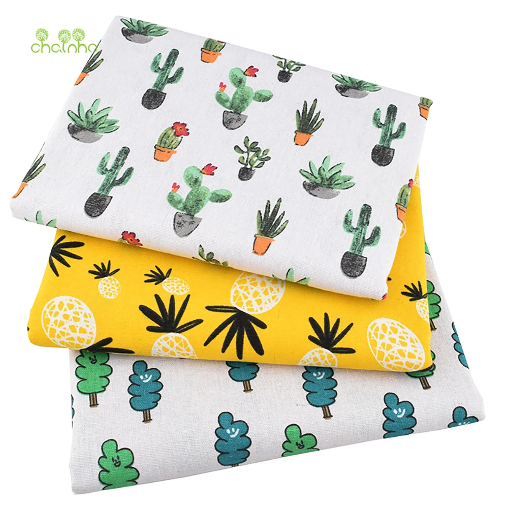 Chainho,Printed Cotton Linen F - Sewing Geotextile Fabric recension och pris
