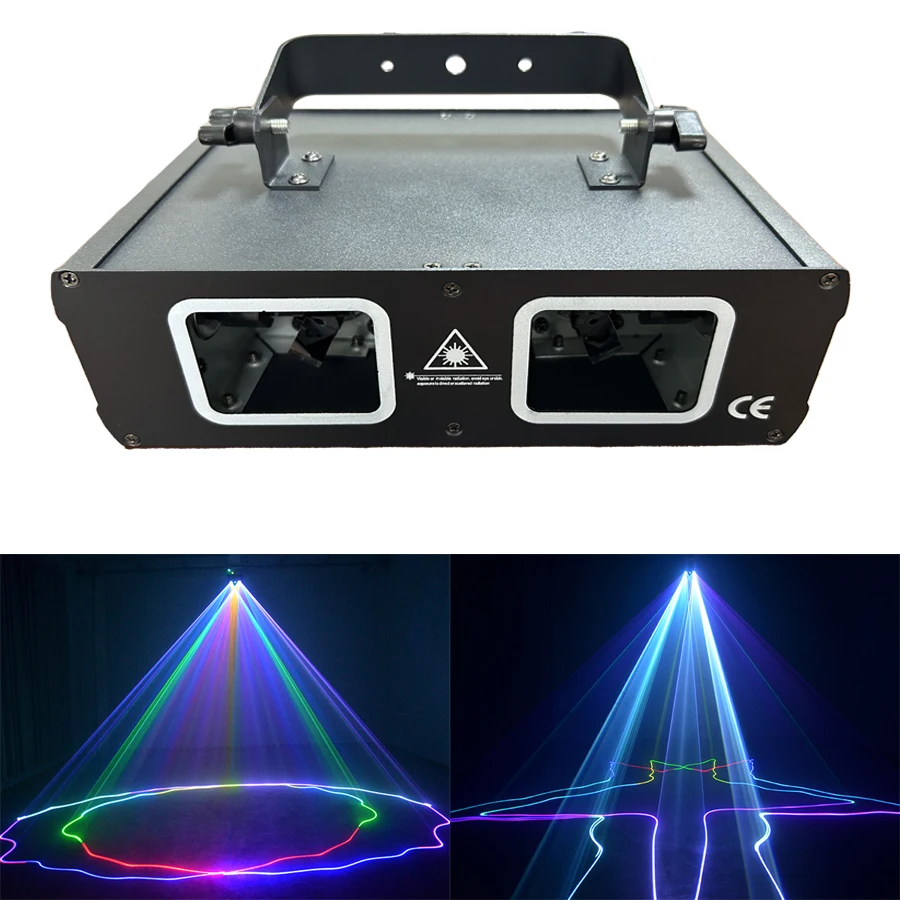 

Disco Dual Lens RGB Beam Line Scanner Projector Laser Lamp Dmx512 Suitable for Disco Dj Party Wedding Bar Stage Light