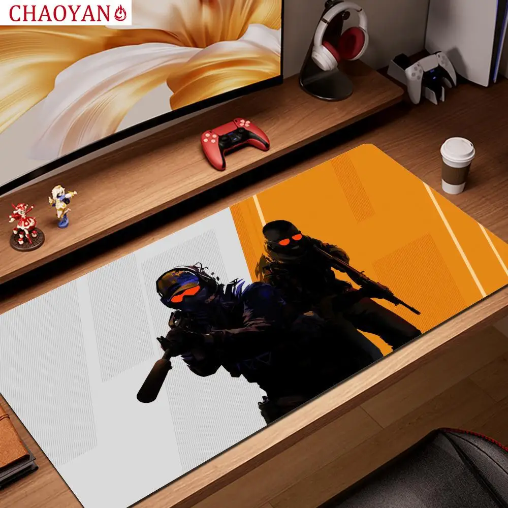 

Counter Strike FPS gaming Mouse Pad Desk Mat with Stitched Edges non-Slip rubber base gamer pc accessories Gaming mat CSGO rug