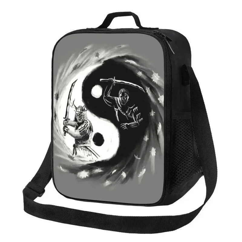 Good And Ghost Thermal Insulated Lunch Bags  Japan Samurai Lunch for Outdoor Camping Travel Storage Bento Food Box