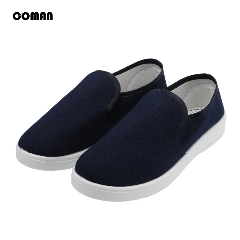 

High quality anti-static canvas work shoes PU soft sole comfortable wear-resistant, anti slip, breathable unisex dust-free shoes