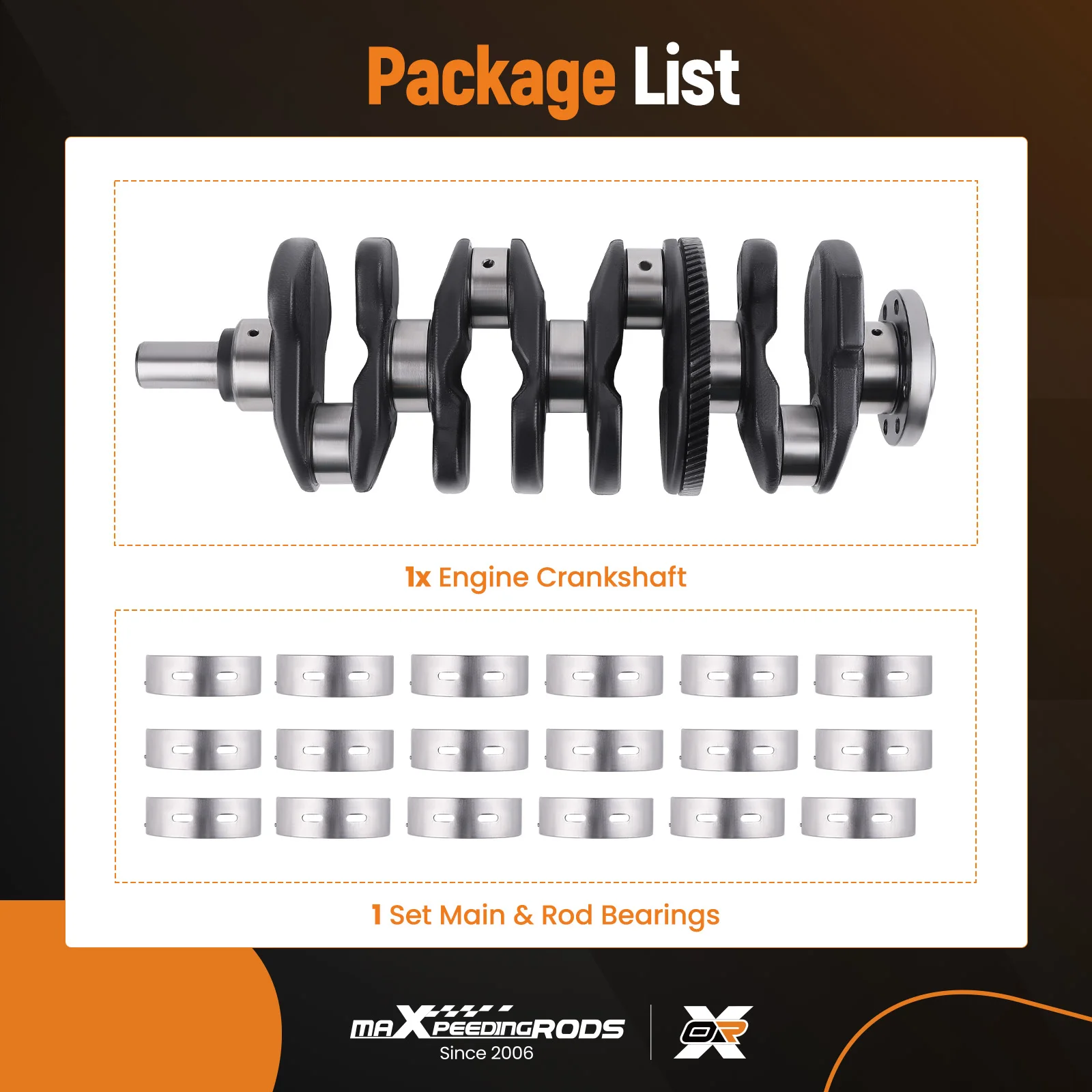 Engine Crankshaft & Bearing For Mercedes-Benz A220 C250 W205 W176 M270 M274 2.0T