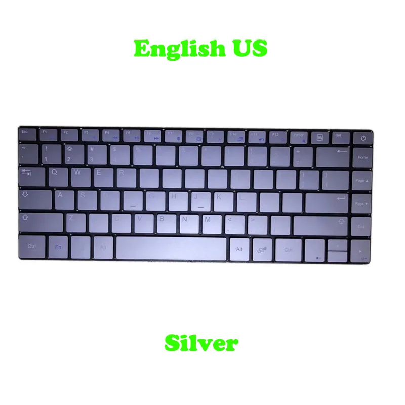 Laptop Replacement Keyboard For Teclast F6S English US German GR Belgium BE Italy IT Swiss SW Silver Black New