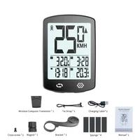 Ordenador de bicicleta con pantalla grande de 3 pulgadas, USB-C, recargable, inalámbrico, velocímetro, odómetro, accesorio para ciclismo