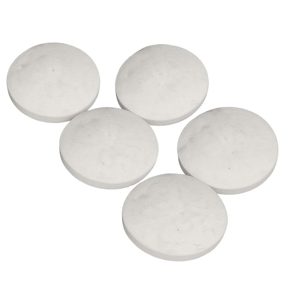 20pcs White Wool Cores 2.4x0.4 Inch For Desktop Ethanol Fireplaces Stove Gap Filler Replacement Heating Supplies