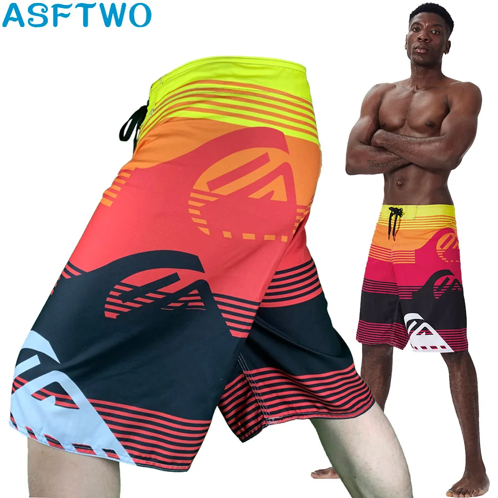 Men's Plus-Size Fitness Shorts: 5-Inch Peach-Fuzz Surf Shorts with Quick-Dry Fabric for the Beach