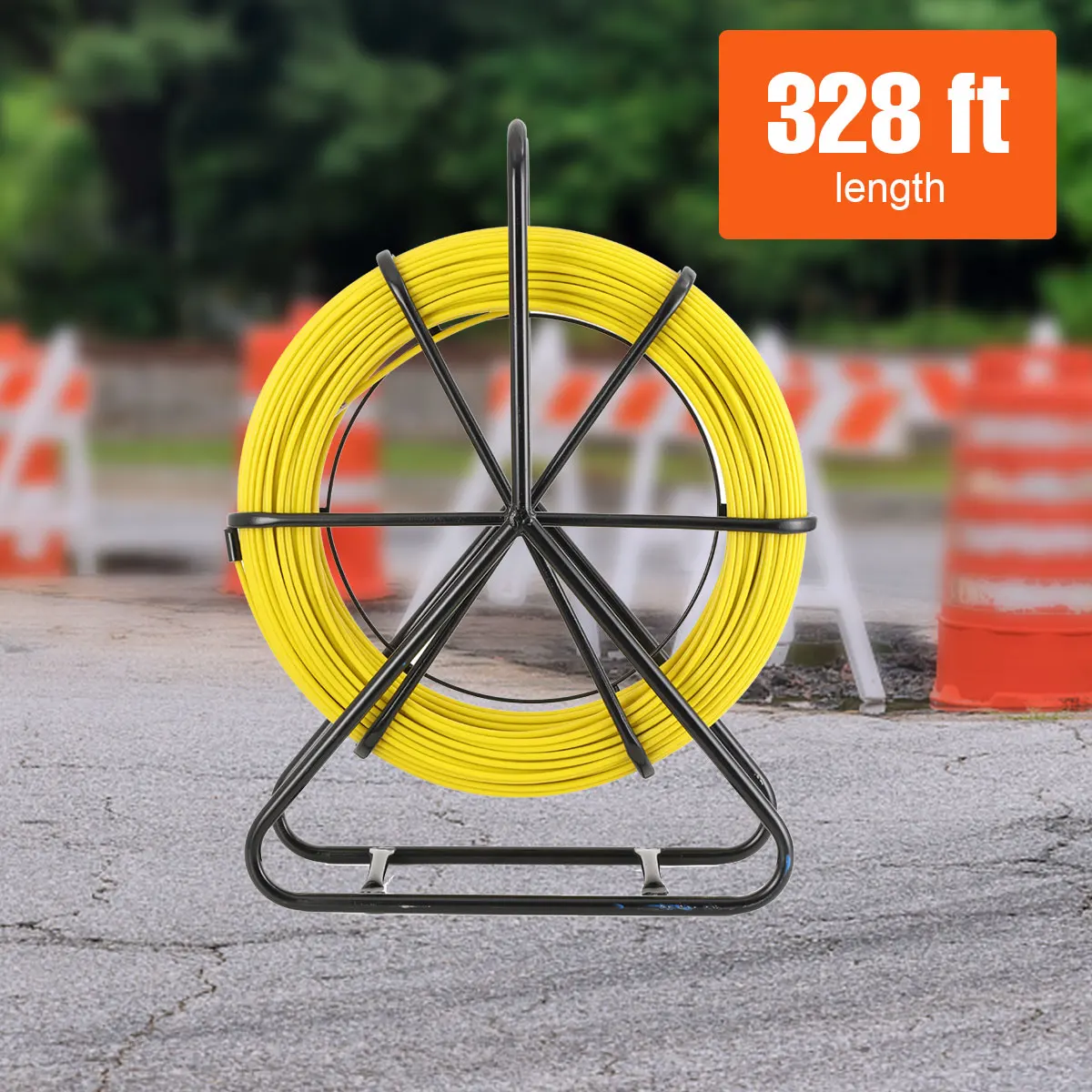 عراف FRP ثقب الأنابيب Unclogger كابل الألياف البصرية الأنابيب عراف 1/4 "(6 مللي متر) سلك كهربائي كابل تشغيل مجتذب قضيب #2