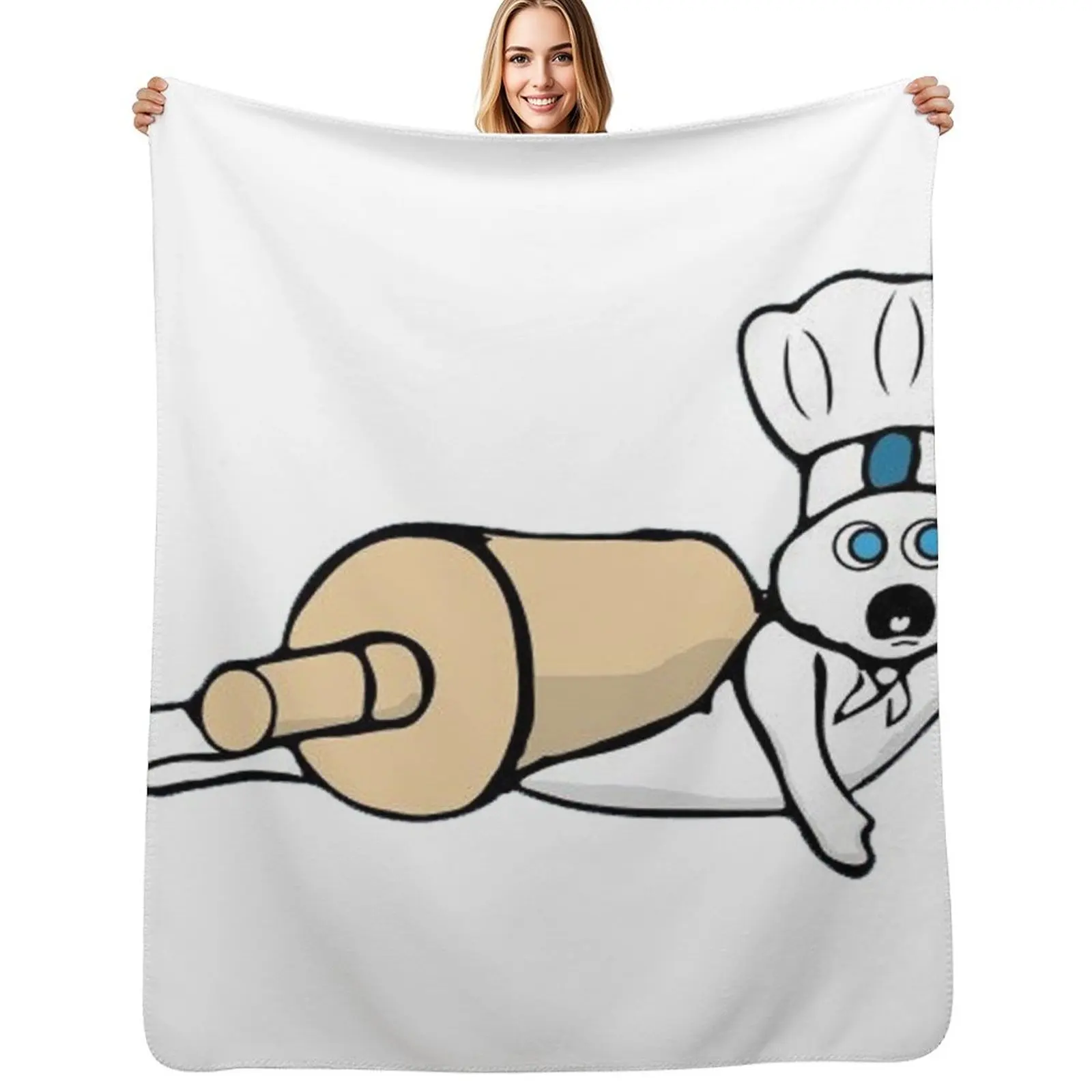 

Pillsbury Doughboy Throw Blanket Spring Fall Cozy Throw Blanket for Couch