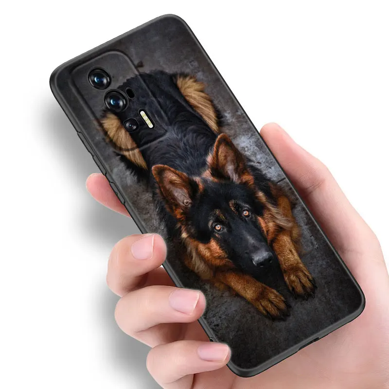 German Shepherd Dog Black Phone Case For Xiaomi Redmi 7A 8A 9A 10A 11A 9C 10C 12C 13C 11 Prime A1 A2 Plus 12 4G Note 9T 12R