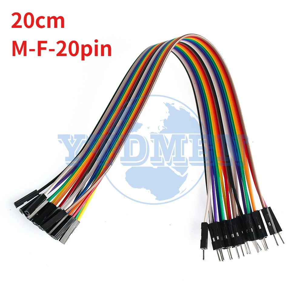 20-Pin Dupont Jumper-Kabel-Set 10cm-30cm Stecker auf Stecker / Buchse auf Buchse / Stecker auf Buchse Dupont-Kabel für Arduino Raspberry Pi DIY