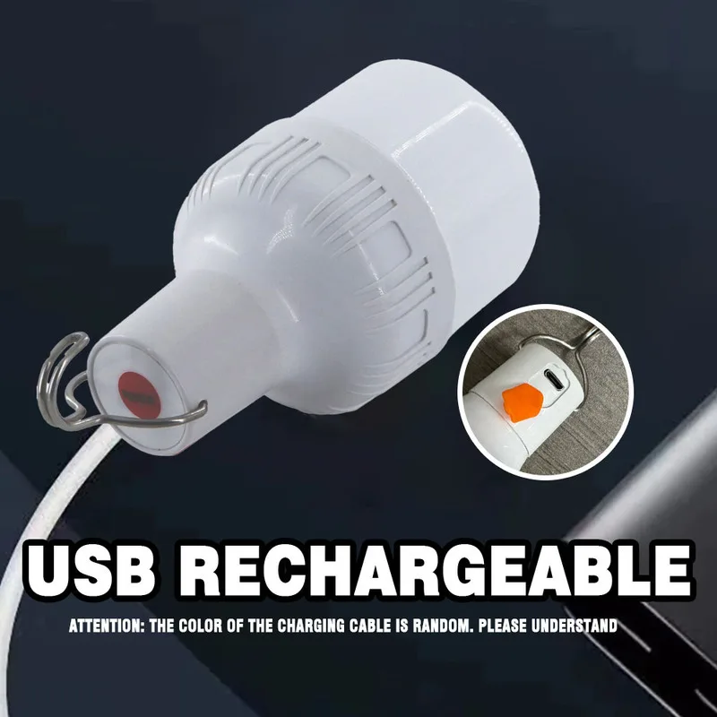 USB Rechargeable LED Tent Light, Portable Dimmable Camping Lantern for Outdoor, Emergency, Hiking, Fishing, Power Outage