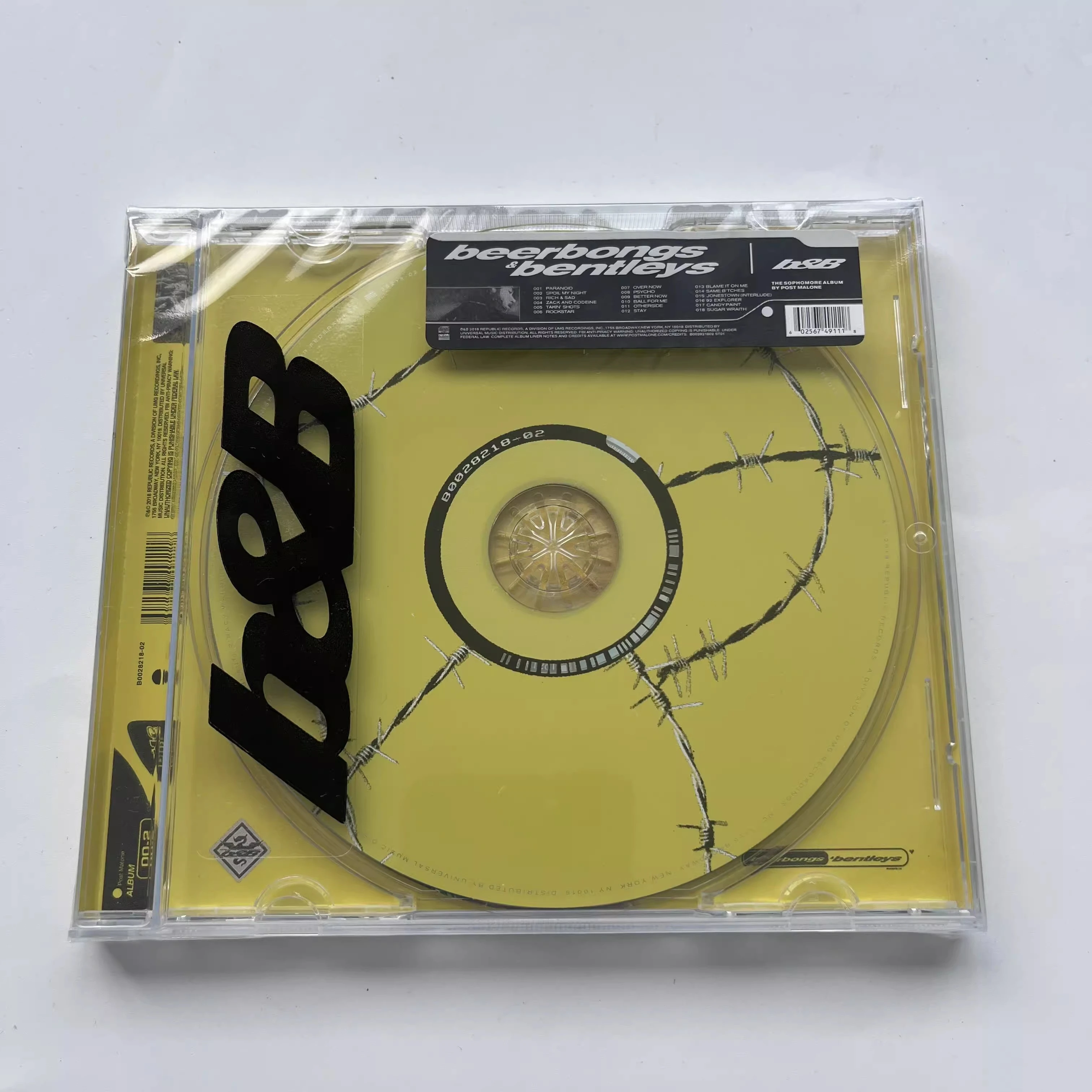 R & B Post Malone Music CD Beerbongs Bentleys альбом, музыкальная запись, косплей, Walkman Car Soundtrack Box, коллекция вечерние Music