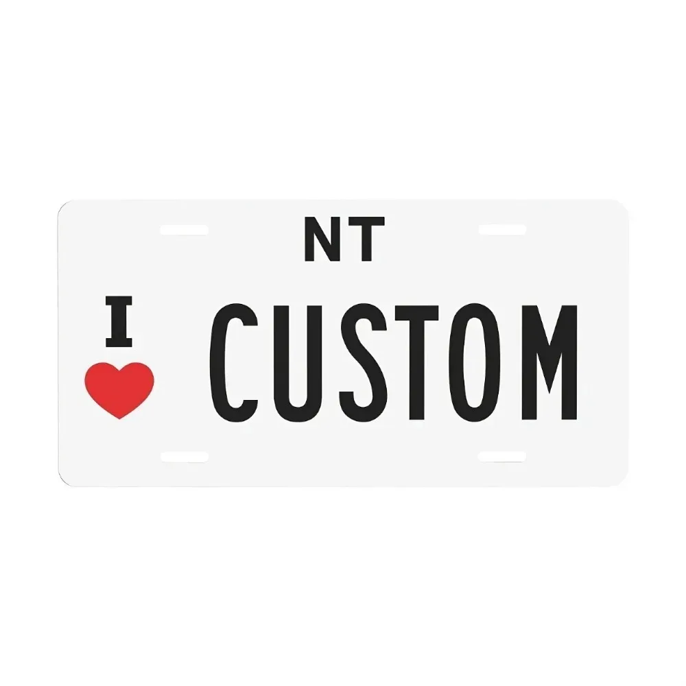 CIFbuy Custom Australian Heart Sign, Aluminum 6x12 Inch Home Wall Decor Gift Ornament Decor Only