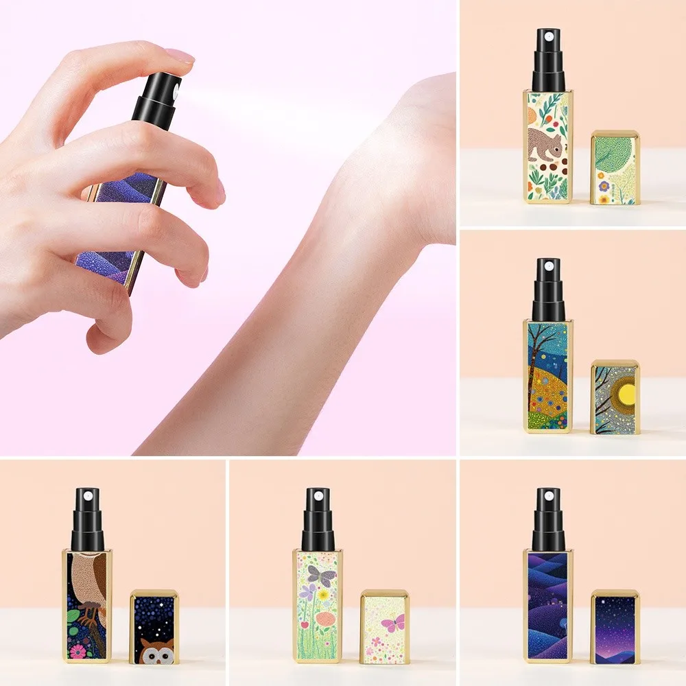 Nuovo mini bottiglia di profumo da 5 ml contenitori cosmetici vuoti vuoti riutilizzabili bottiglia rotante spray spruzzatore di stoccaggio portatile