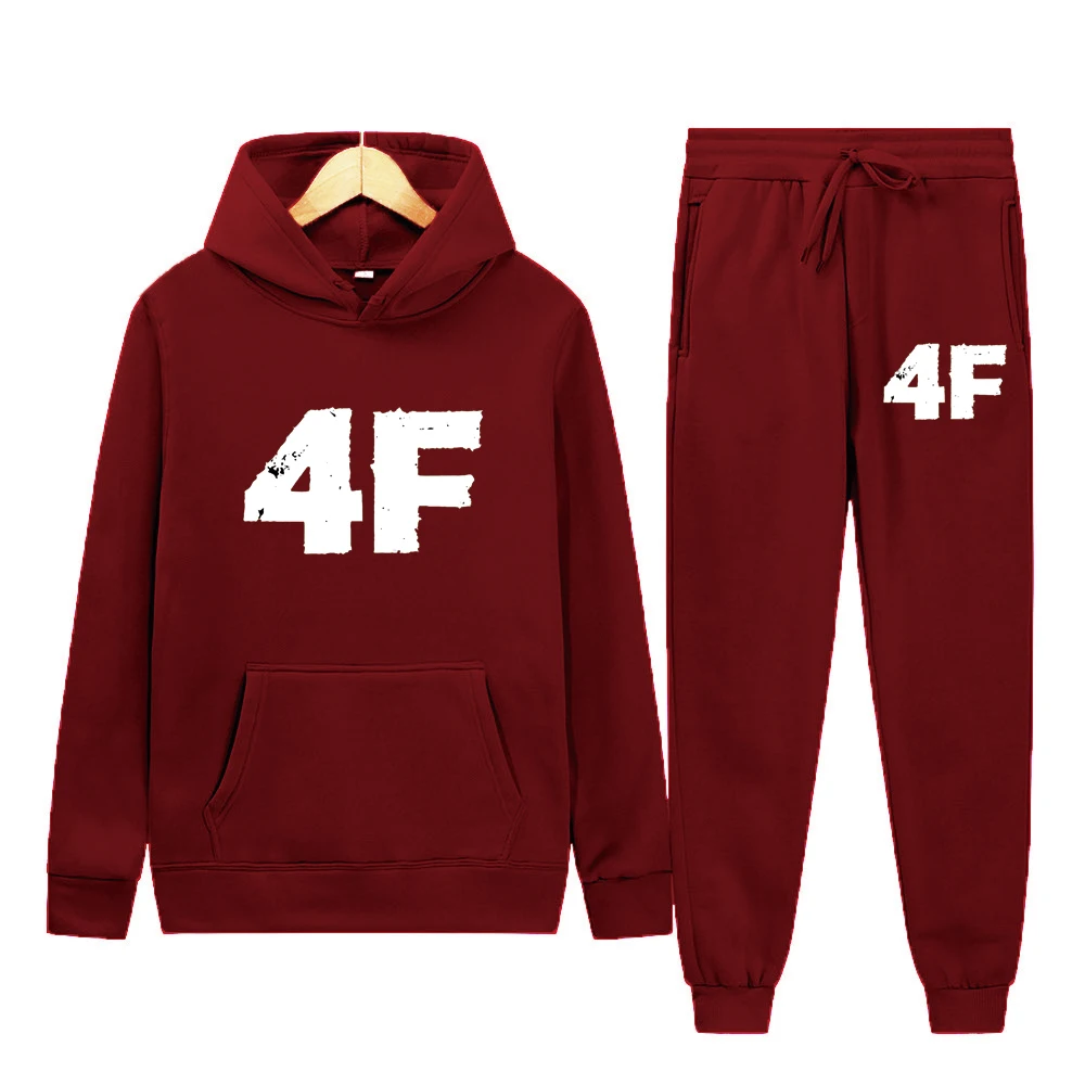 مجموعة هوديي وركض بنمط شعبي - مقاس مريح، مظهر عصري #5