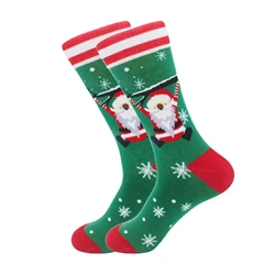 Chaussettes Père Noël Flocon de Neige, Nouvel An, Noël, 1 Paire