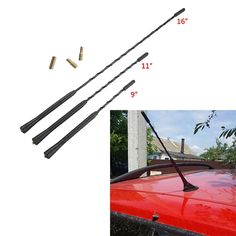 Universal Car Roof Mast Whip Stereo Radio FM/AM Signal Aerial Amplified Antenna For Ford focus Renault Peugeot Chevrolet Kia Rio