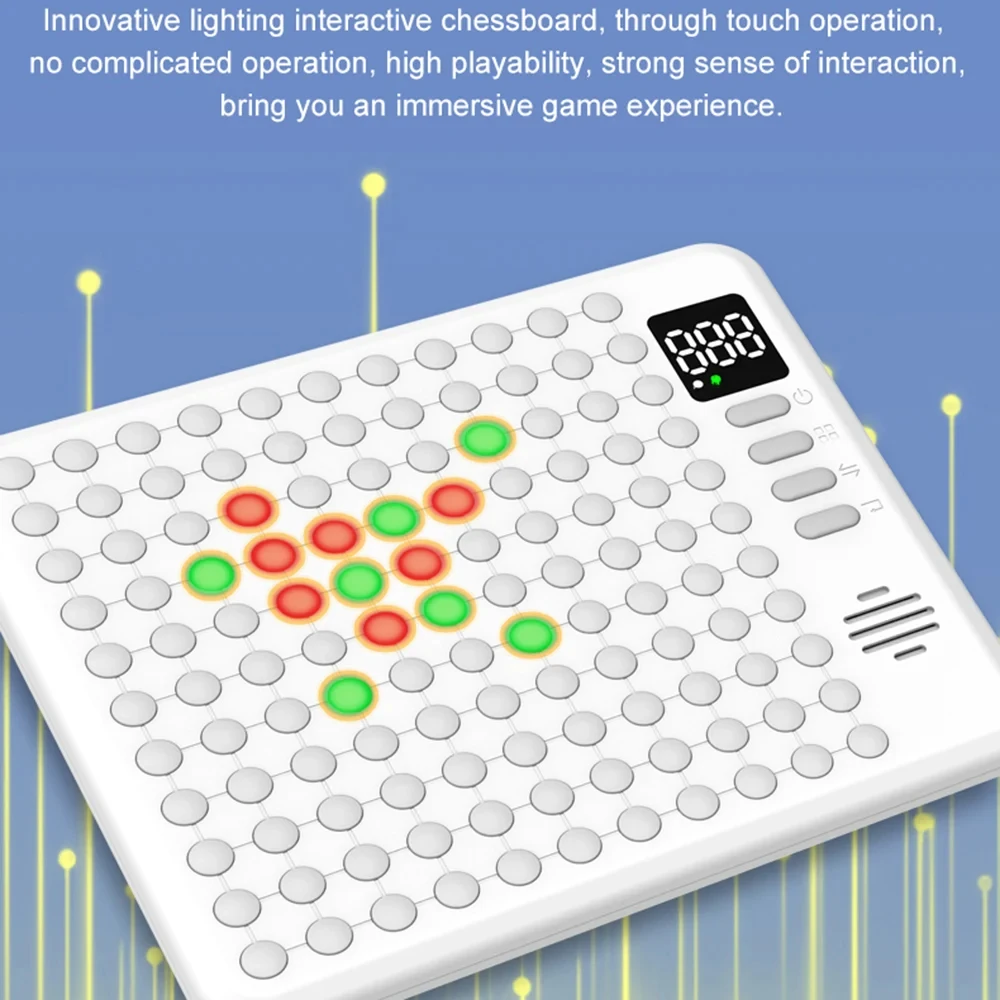 9 in 1 Multifunction Smart Board Game Electronic Chess Backgammon, Go, Tic-Tac-Toe, Whack-a-Mole Combe for Kids Family Tabletop