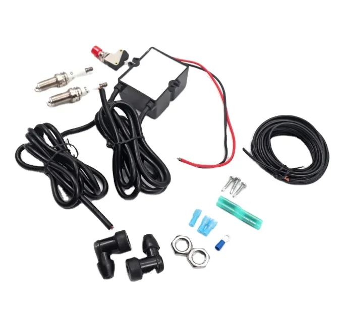 

Racing Car Shop Double Exhaust Flaming Kit Cars Fire Burner Controller Afterburner Kit High Voltage Gas Ignition Transformer
