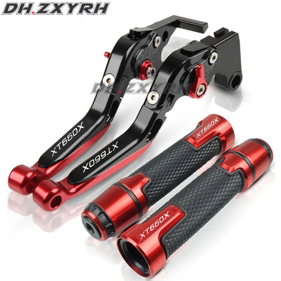 For Yamaha XT660 XT660R XT660X XT 660 R/X 2004-2013 Adjustable Brake Clutch Lever Foldable Handle Hand Grips Set 2012 2011 2010 view 3