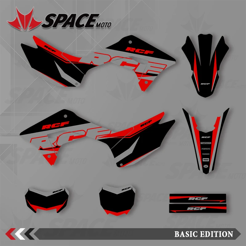 

SPACE для Honda 19-21 CRF250F мотоциклетная графика фоновые наклейки набор наклеек номер имя настроить