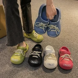 Ladies Shoes Slipper for Female 2024 Ladies Mules Shoes Women Platform Sandals Women Luxury Platform Crocs