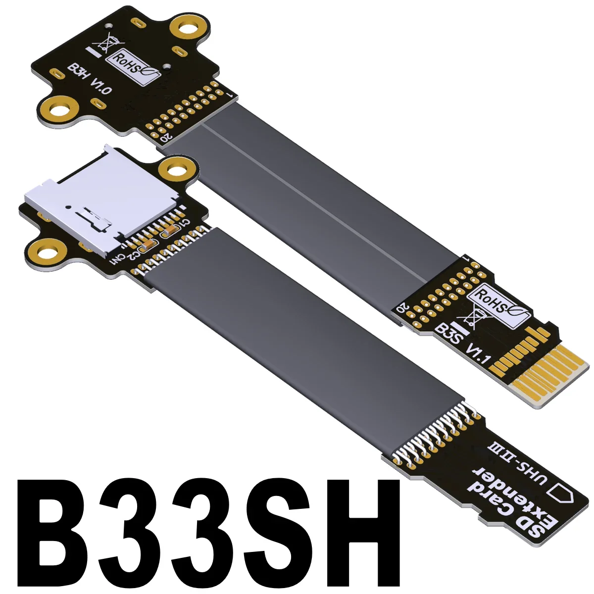 Cabo de Extensão MicroSD TF, Suporta SDHC SDXC UHS-III, Velocidade Total, Leitor de Cartão Não FPC, Cabo de Navegação ADT