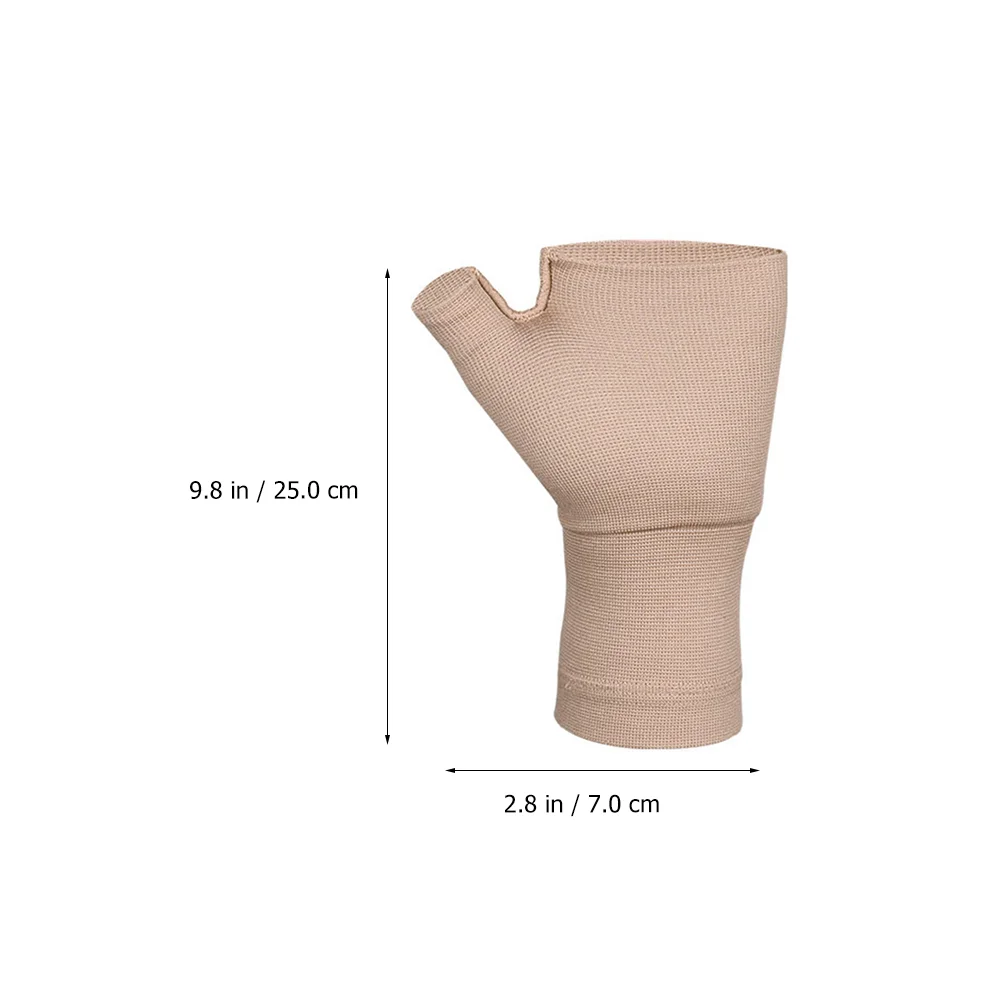 Gloves Therapy for Hand Pain Arthritis Compression Keep Warm Fashion Fingerless Anti Skid Mittens