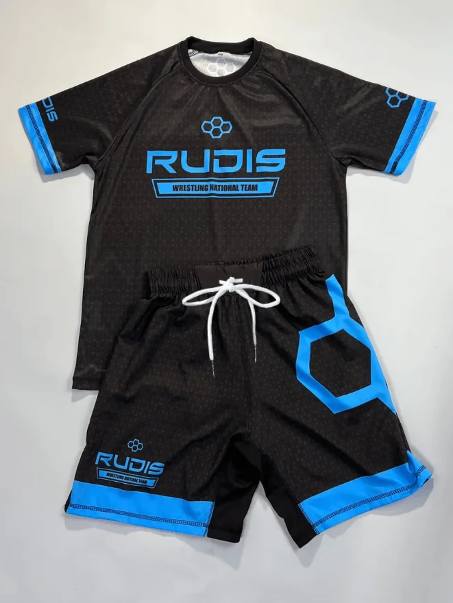 2026 Men's Casual Sports Comfortable Breathable T-shirt, Adult and Children's Fighting Training Quick-drying Short-sleeved Set