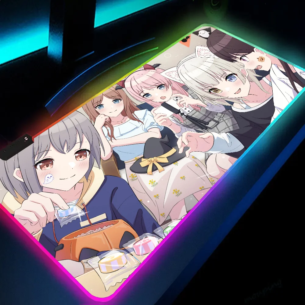 Bang Dream! It's Mygo!!!!! Mousepad XXL RGB Gaming Mouse Pads HD Gamer Accessories Large LED