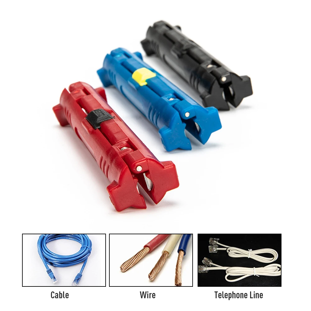 Multi-function Electric Wire Stripper Stripping Pen Rotary Coaxial Wire Pliers Cable Cutter Hand Tool Round Crimping Puller Tool