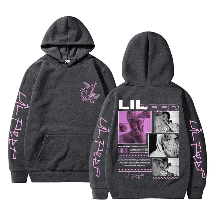 Hot Sale New Lil Peep Hell Boy Crybaby Hip Hop Rap Graphic Hoodie Men Women Vintage Oversized Sweatshirt Male Fashion Streetwear