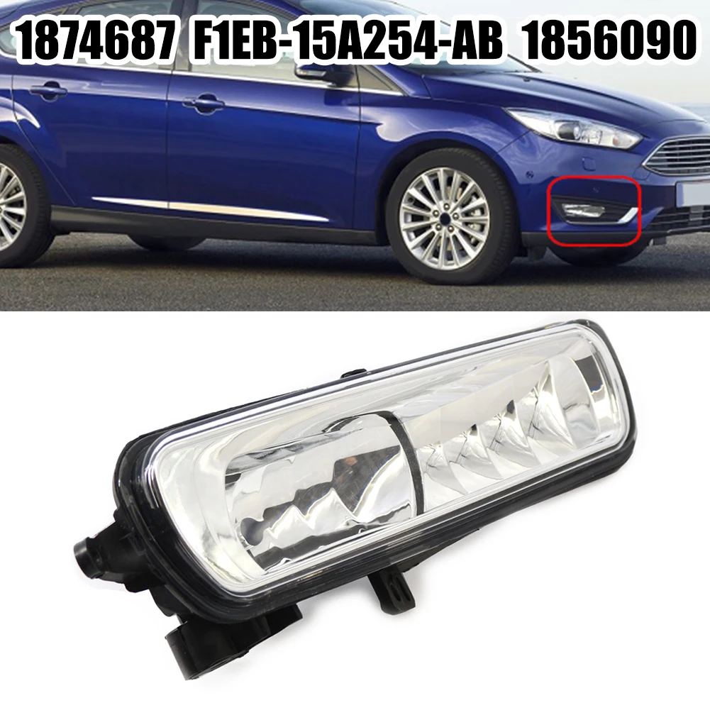 Car Front Bumper Fog Lamp F1EB-15A254-AB F1EB-15A255-AB For Ford For Transit MK8 V363 For Custom 2014-23 For Focus Mk3 2015-2017