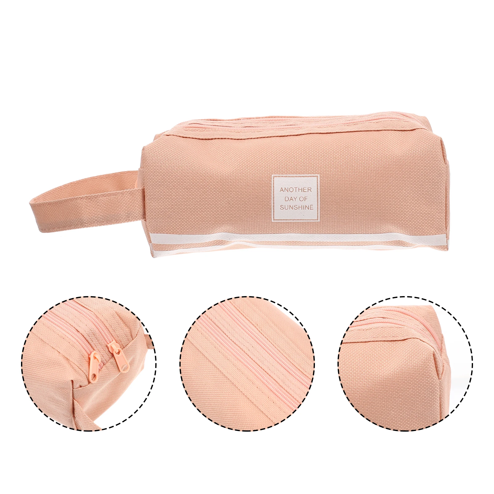 

Large Capacity Double Layer Pencil Bag Portable Pen Storage Organizer Multi-Function Stationery Holder Lightweight Zipper Pouch