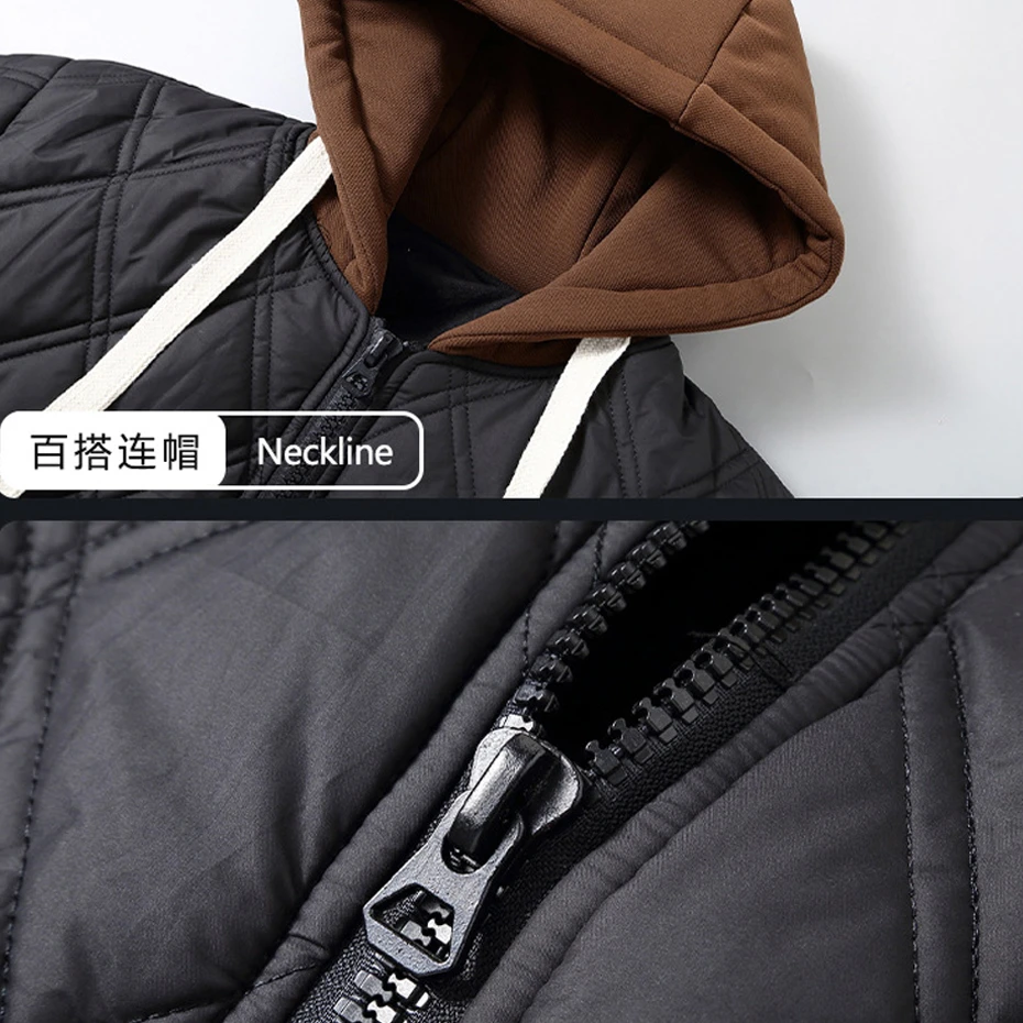 160KG Winter Thick Warm Jacket Coat Men Parkas Plus Size 10XL 11XL Fashion Casual Hooded Patchwork Jacket Male Thick Outerwear