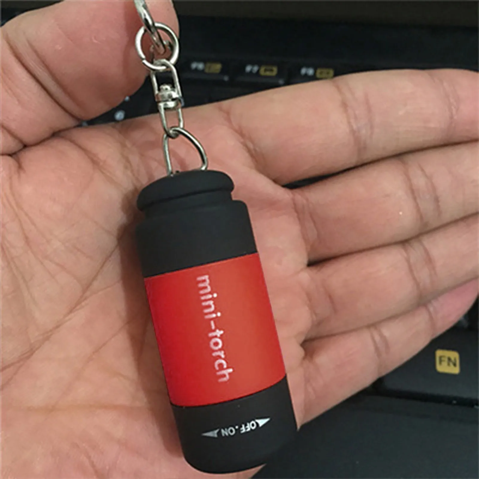 1pc-Ultra Bright Mini Flashlights USB Rechargeable Pocket Keychain Mini Flashlight LED Strong Light Waterproof Travel Portable