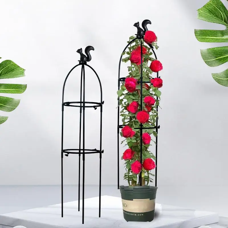 Tower Obelisk Garden Trellis Plant Climbing Frame Portable Plant Support Tower Weather-Proof Rose Tower Vine Supports