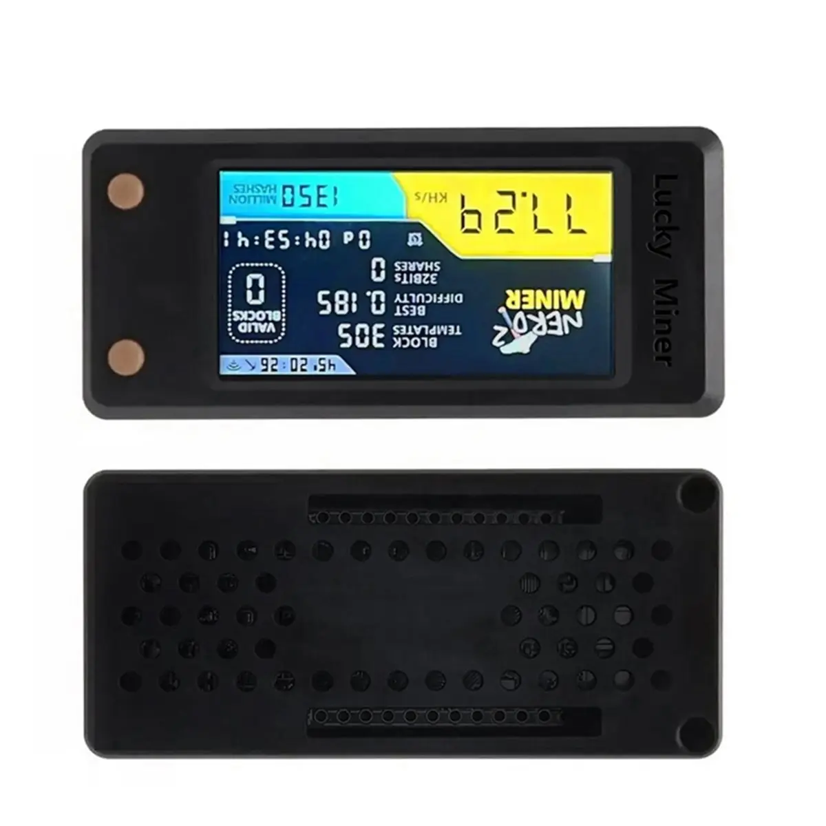 

Digital Essentials 2Pcs SuperDeals NerdminerV2 78KH/S BTC Solo Lottery Miner LCD Display Bitcoin BTC Crypto Miner ASIC Mining Si