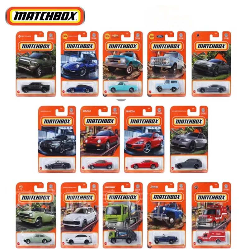 Mattel-Matchbox Diecast Veículos Brinquedos para Meninos, Ford, Lincoln, Continental, Renault, Megane, Ford, Interceptador de Polícia, Tesla,