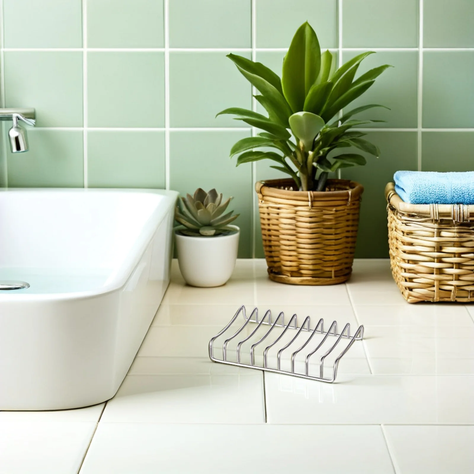 

Stainless Steel Holder Soap Tray With Drainage Design For Bathroom Kitchen Shower Storage Household Soap Dish