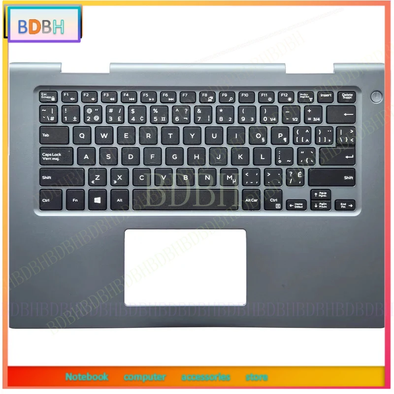 New For Dell Inspiron 14 5000 14MF 5481 5482 0XHYYJ 041KVJ Laptop Top Case Palmrest Upper Case with Keyboard NO Backlight US BR