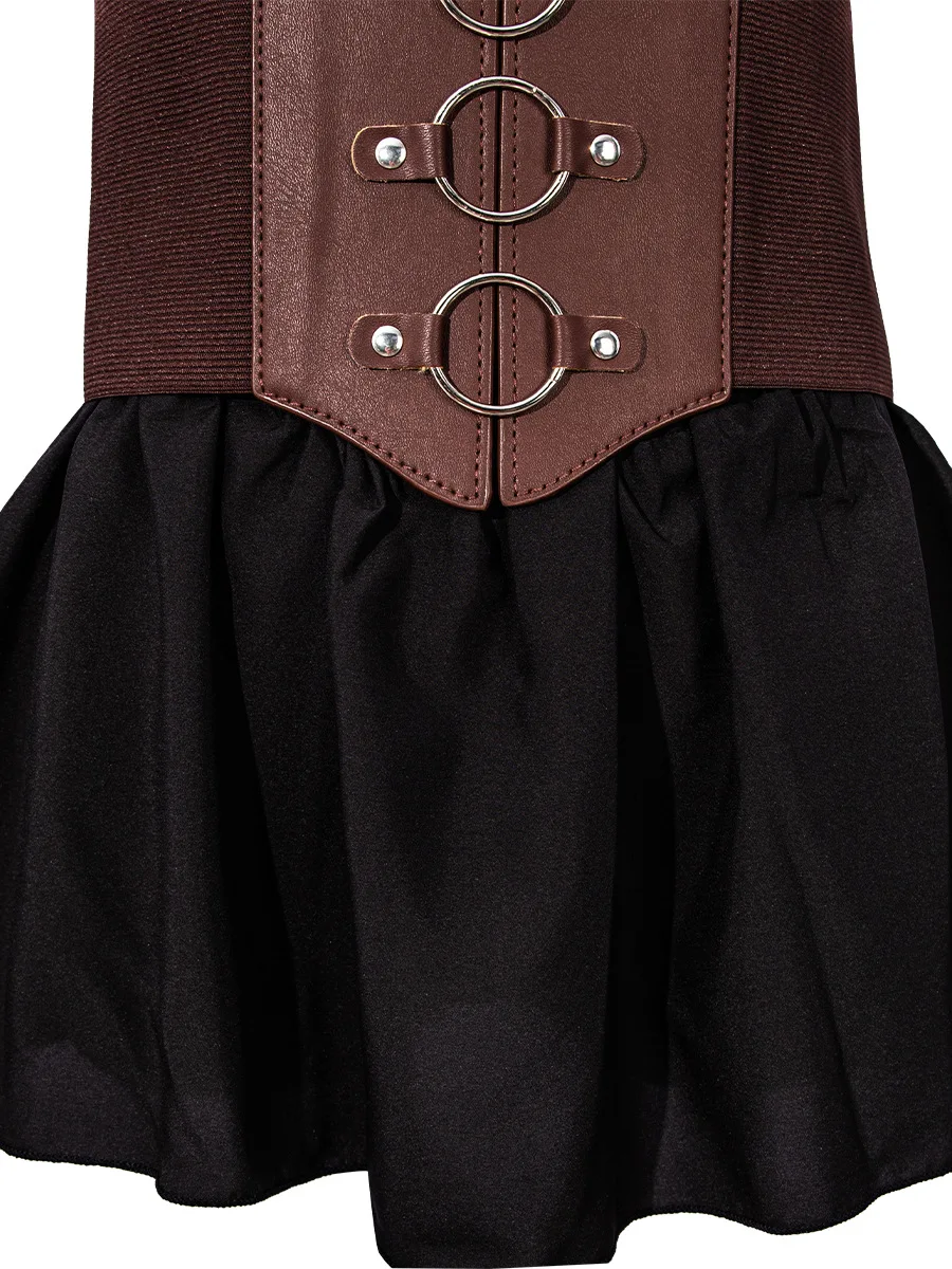 ملابس القراصنة الرجعية للنساء ، قميص نمط نفس تأثيري