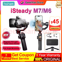 Hohem iSteady M7 M6 3-Axis Handheld Stabilizer AI Tracking with Fill Light for iPhone Android tripod phone stand 3-Axis Gimbal