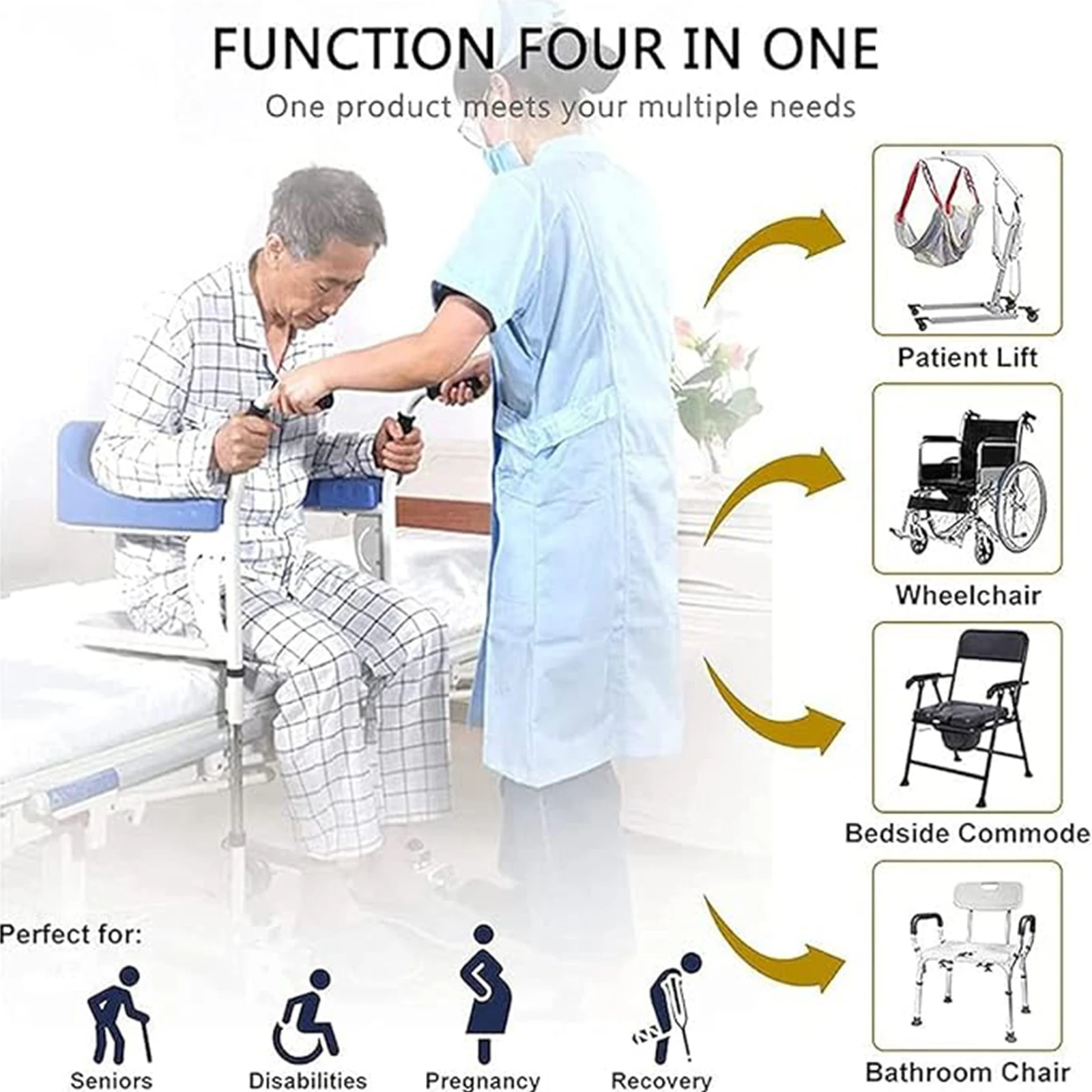 Patient Lifts Bathroom Wheelchairs Patient Transfer Chair Multifunctional Patient Shower Wheelchair Maternity Care Seated Lift f