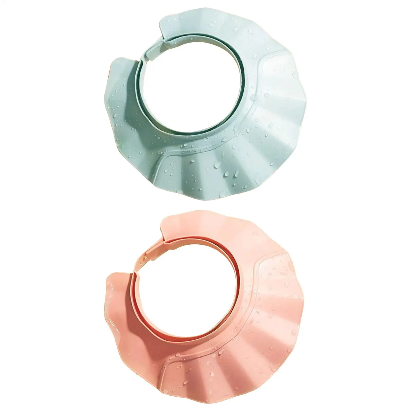 Children Shampoo Cap Adjustable Size Crown Baby Shower Cap Waterproof Shower Cap Soft Eye Ear Protection Bath Hat