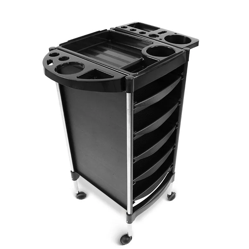 Modern Six-Layer Storage Commercial Spa Hair Salon Trolley Multi-Functional Barber Shop Tool Cart Hair Treatments Perm Dye Made