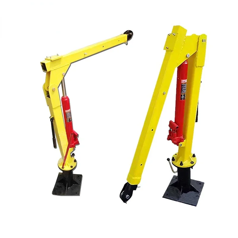 cheap 1 ton hydraulic mini pickup truck crane