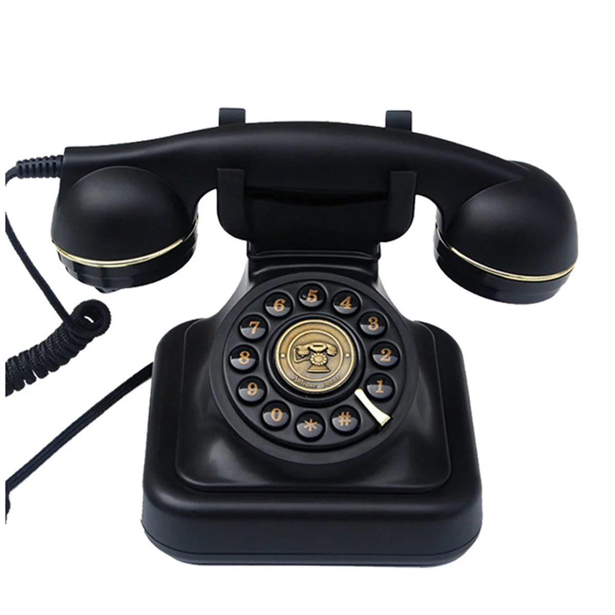 Guestbook Audio Wedding Phone, A Vintage Guestbook for Recording Guest Voice Messages, Black