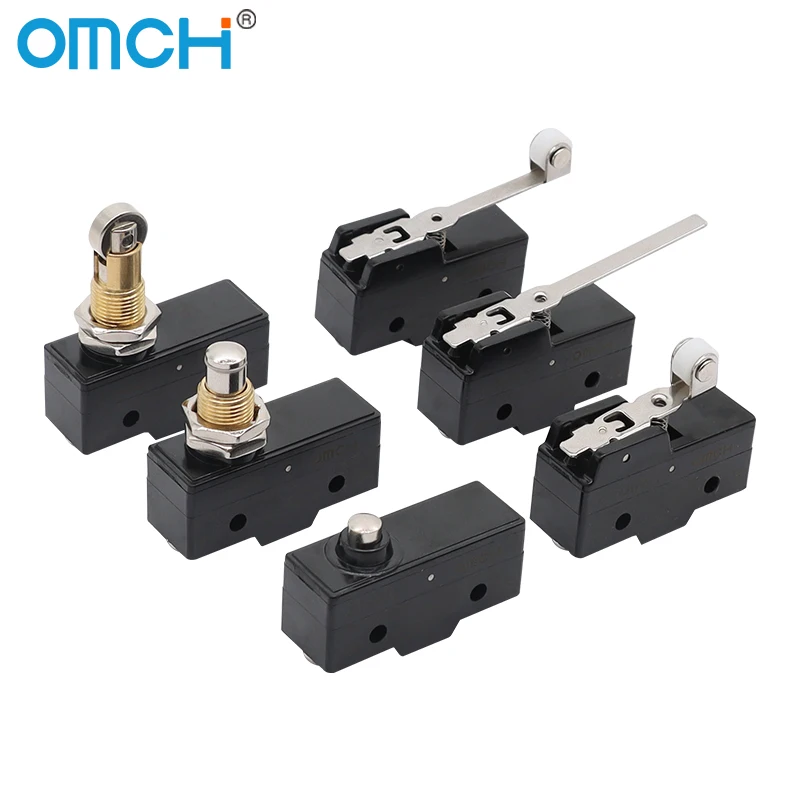 OMCH 1/5/10 قطعة 15A الفضة الاتصال الذاتي إعادة تعيين السفر التبديل Z-15G سلسلة دفع المكبس تشغيل لحظة الحد التبديل #4