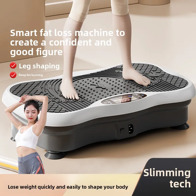 Mini Lazy Fat Shake Machine Vibration Plate, Body Shaping Leg Beauty Vibration Tool Portable Fitness Equipment for Waist Abdomen